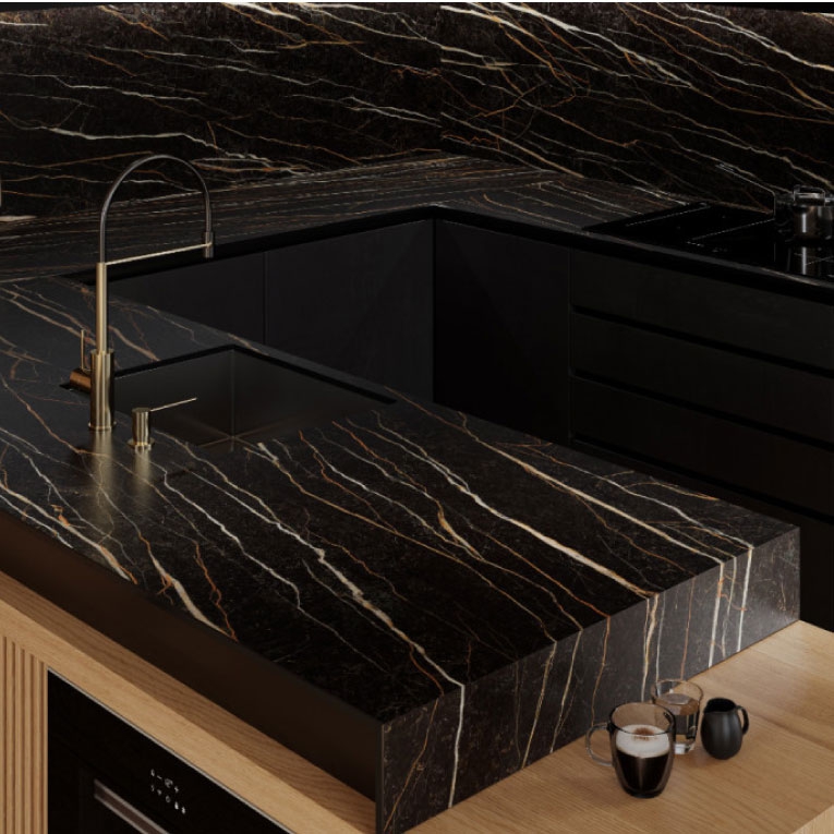 咖啡琉金大理石薄板磚：圖片 6