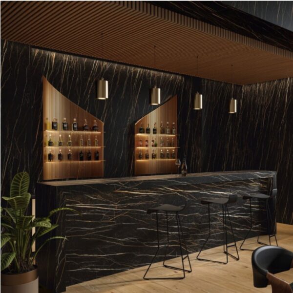 咖啡琉金大理石薄板磚